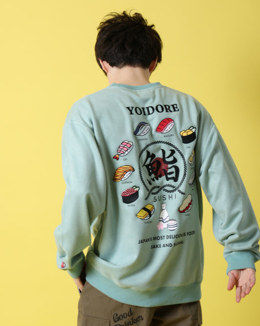 【YOIDORE】 鮨と酒 スエードタッチ クルーネック (816606)