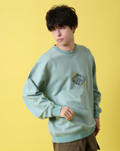 【YOIDORE】 鮨と酒 スエードタッチ クルーネック (816606)