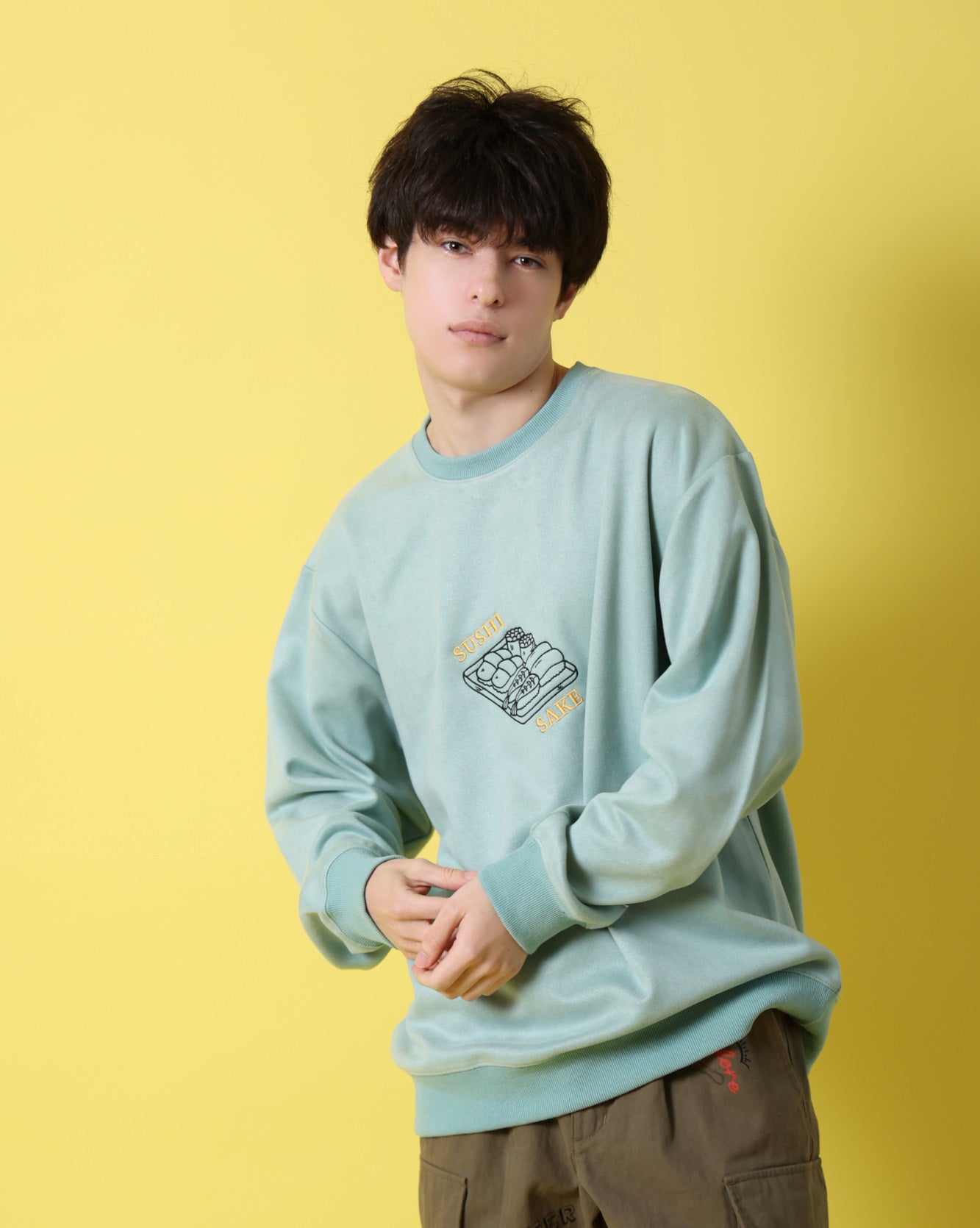 【YOIDORE】 鮨と酒 スエードタッチ クルーネック (816606)