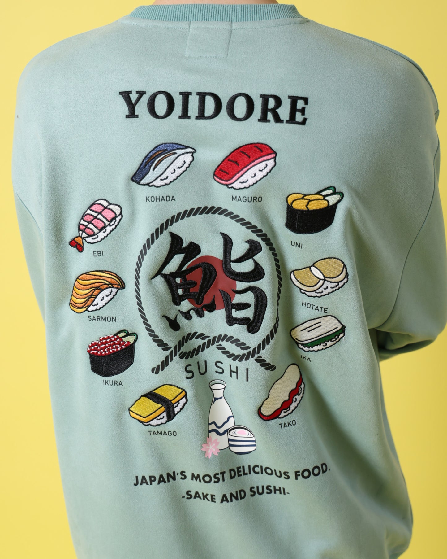 【YOIDORE】 鮨と酒 スエードタッチ クルーネック (816606)