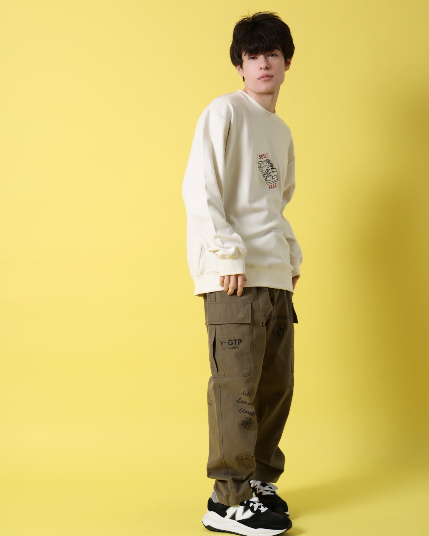 【YOIDORE】 鮨と酒 スエードタッチ クルーネック (816606)