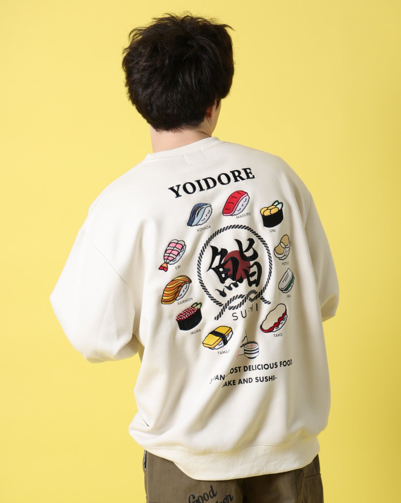 【YOIDORE】 鮨と酒 スエードタッチ クルーネック (816606)