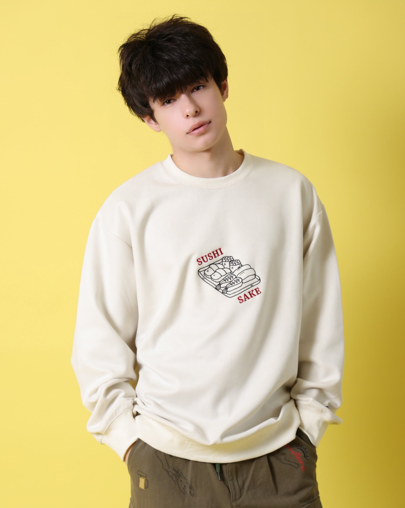 【YOIDORE】 鮨と酒 スエードタッチ クルーネック (816606)