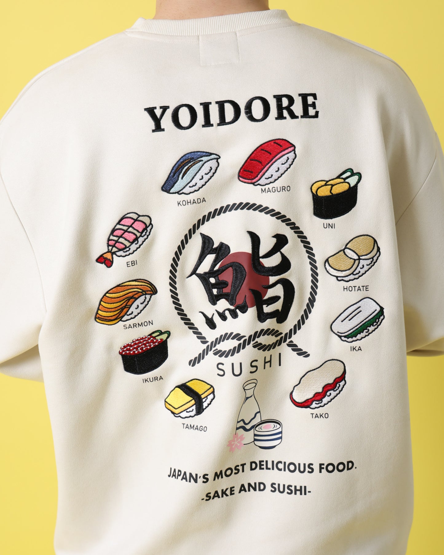 【YOIDORE】 鮨と酒 スエードタッチ クルーネック (816606)