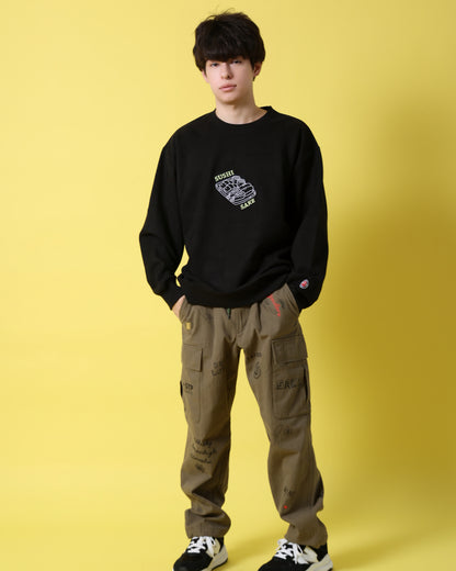 【YOIDORE】 鮨と酒 スエードタッチ クルーネック (816606)