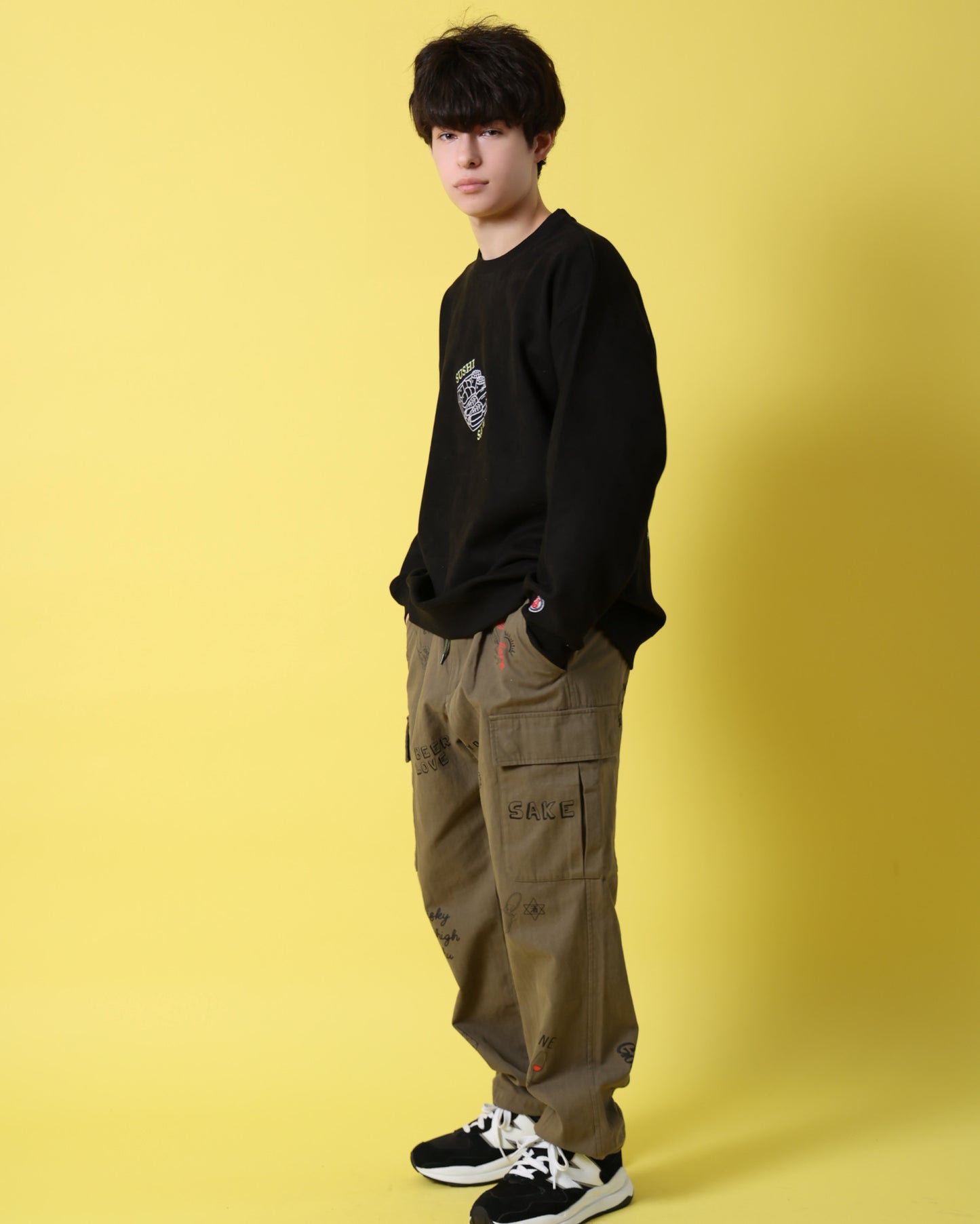 【YOIDORE】 鮨と酒 スエードタッチ クルーネック (816606)