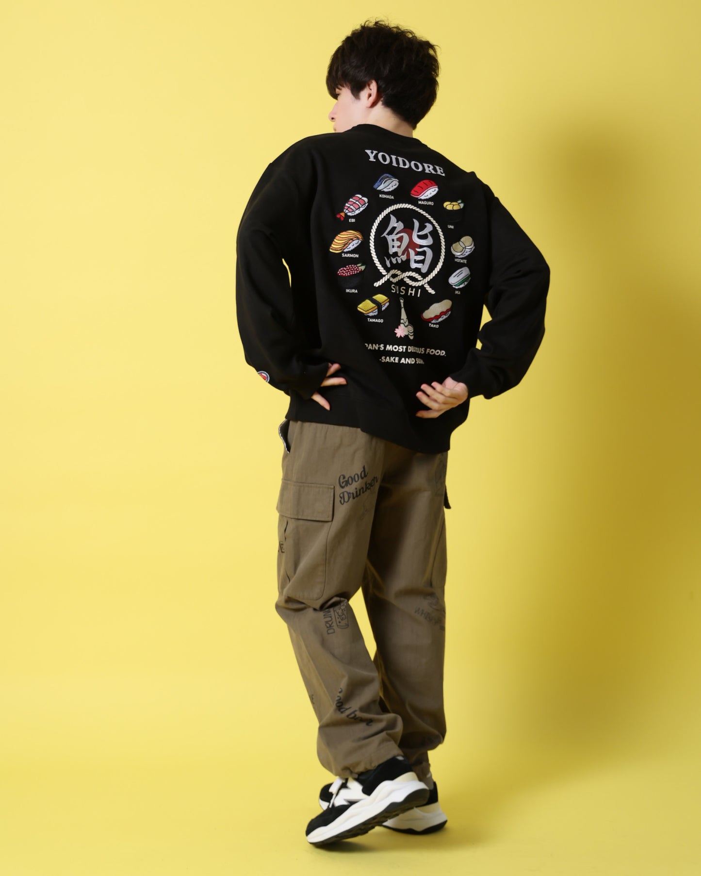 【YOIDORE】 鮨と酒 スエードタッチ クルーネック (816606)