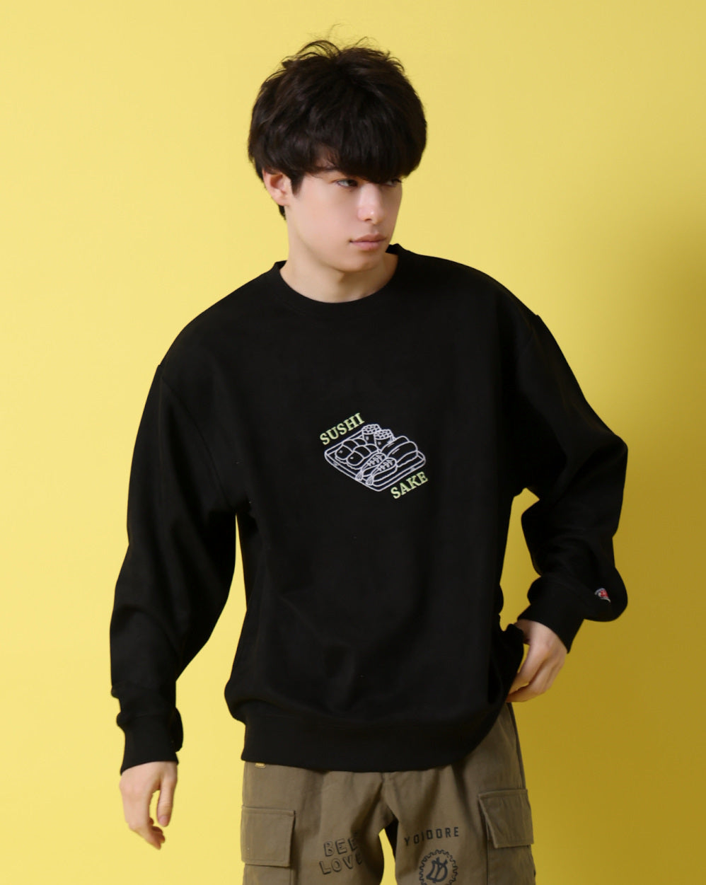 【YOIDORE】 鮨と酒 スエードタッチ クルーネック (816606)