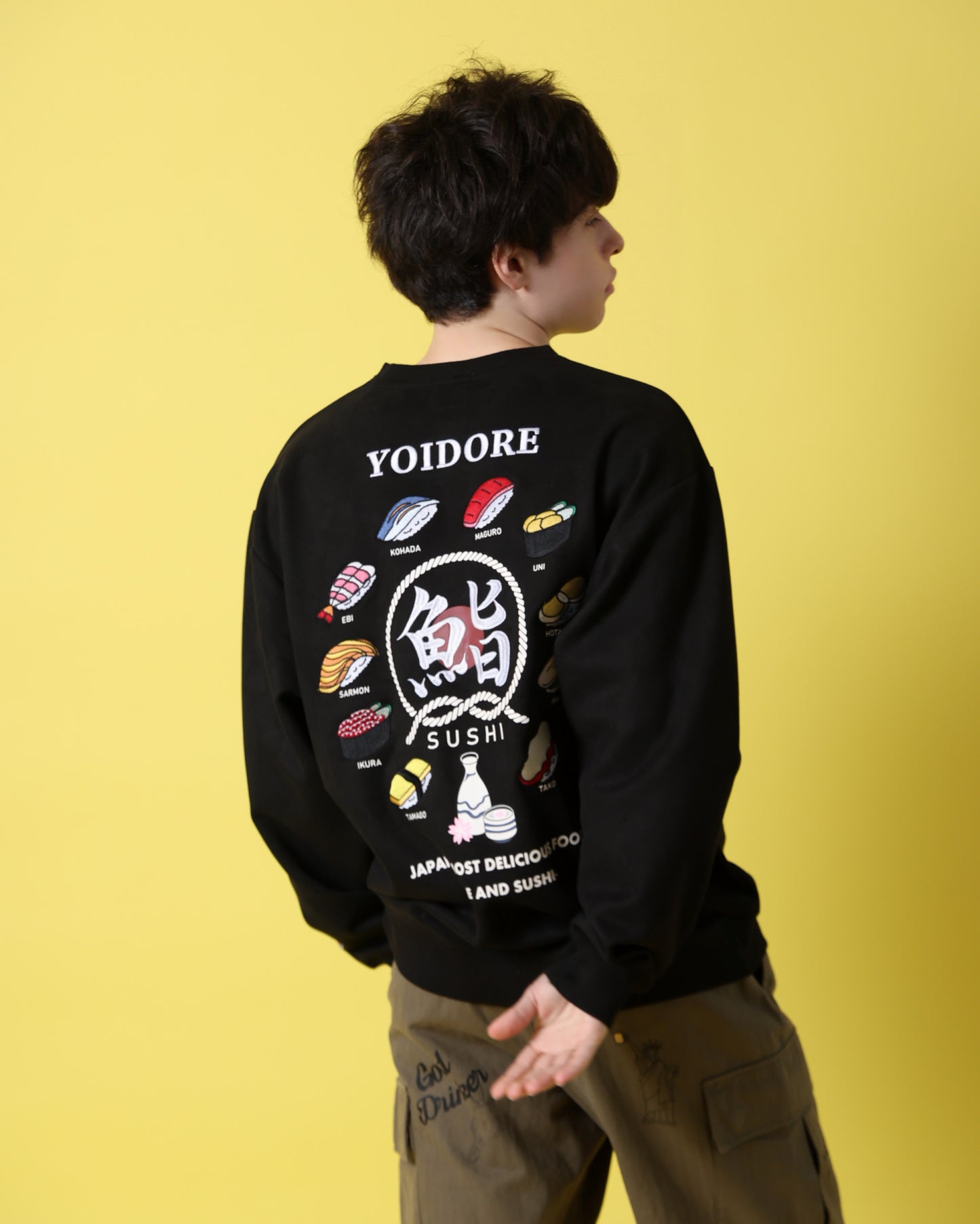 【YOIDORE】 鮨と酒 スエードタッチ クルーネック (816606)