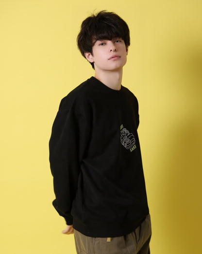 【YOIDORE】 鮨と酒 スエードタッチ クルーネック (816606)