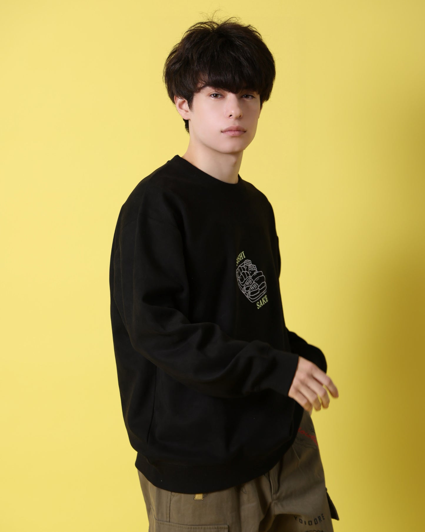 【YOIDORE】 鮨と酒 スエードタッチ クルーネック (816606)