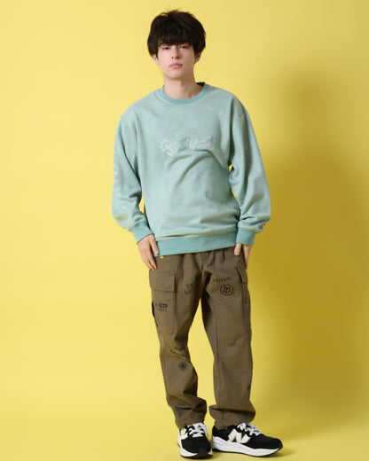 【YOIDORE】 ヘベレケ スエードタッチ クルーネック (816607)