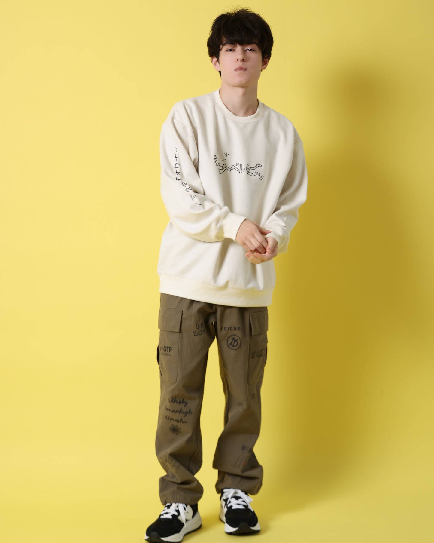 【YOIDORE】 ヘベレケ スエードタッチ クルーネック (816607)