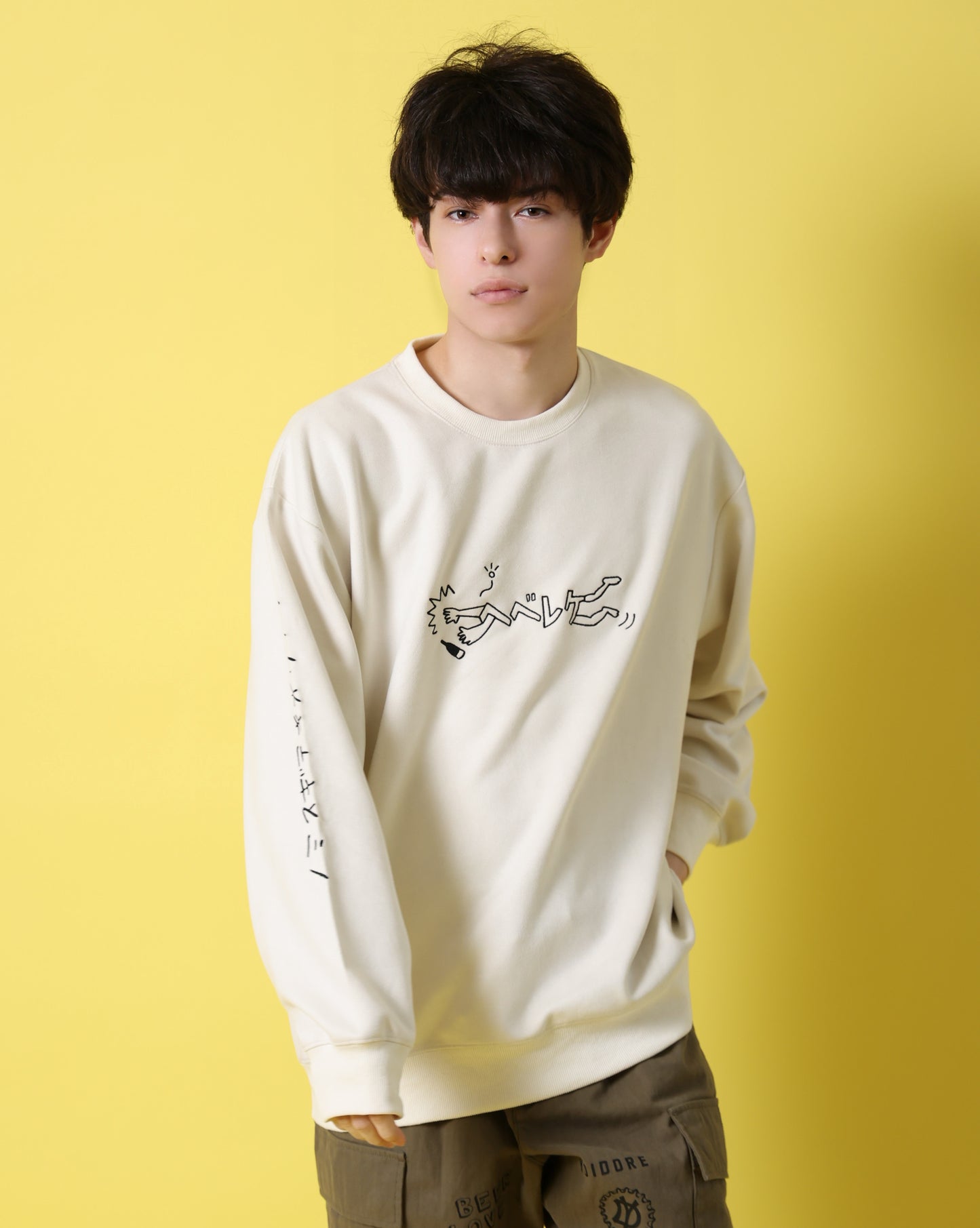 【YOIDORE】 ヘベレケ スエードタッチ クルーネック (816607)