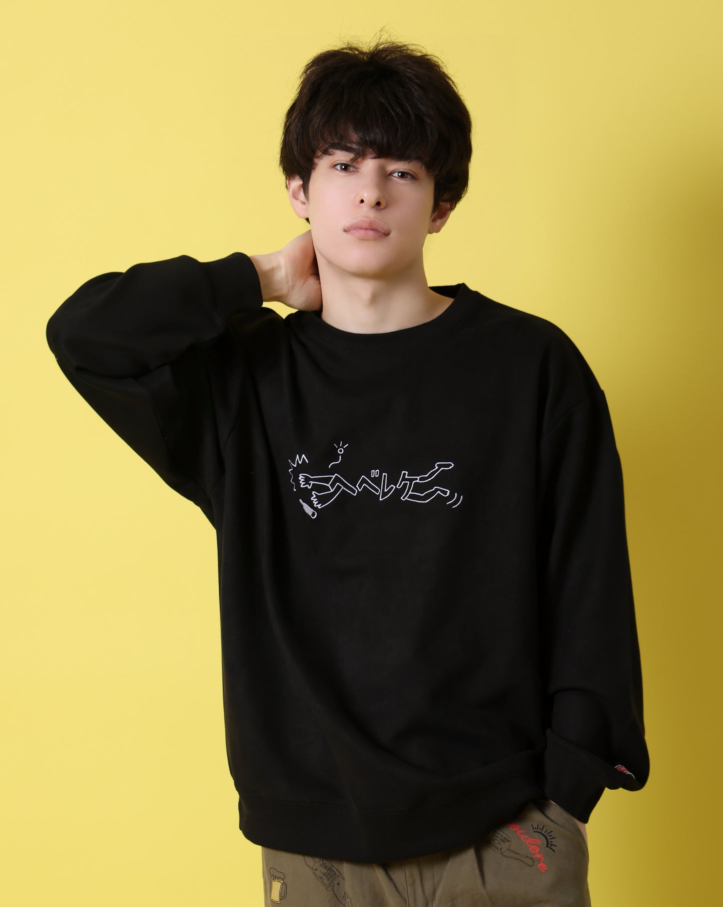 【YOIDORE】 ヘベレケ スエードタッチ クルーネック (816607)