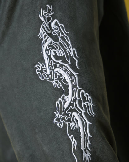 【YOIDORE】 酔虎と酔龍 スエードタッチ クルーネック (816608)