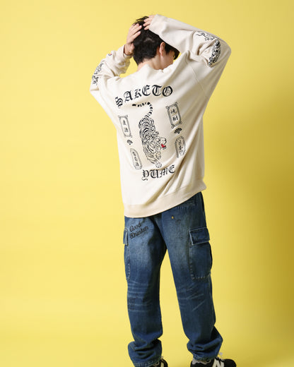 【YOIDORE】 酔虎と酔龍 スエードタッチ クルーネック (816608)