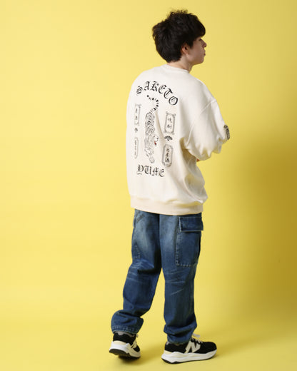 【YOIDORE】 酔虎と酔龍 スエードタッチ クルーネック (816608)