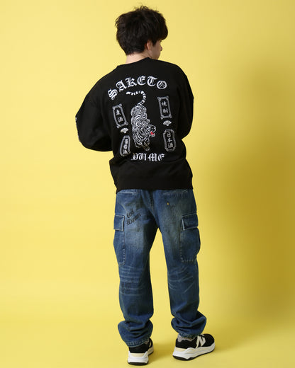 【YOIDORE】 酔虎と酔龍 スエードタッチ クルーネック (816608)