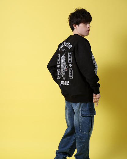 【YOIDORE】 酔虎と酔龍 スエードタッチ クルーネック (816608)