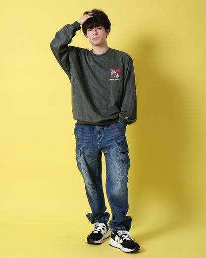 【YOIDORE】 酔い侍 スエードタッチ クルーネック (816605)