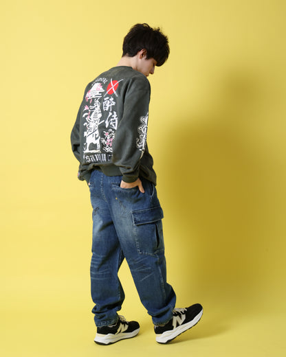 【YOIDORE】 酔い侍 スエードタッチ クルーネック (816605)