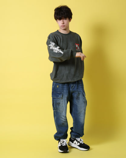 【YOIDORE】 酔い侍 スエードタッチ クルーネック (816605)