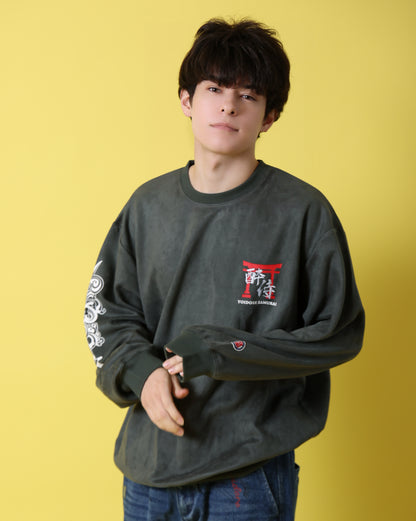 【YOIDORE】 酔い侍 スエードタッチ クルーネック (816605)