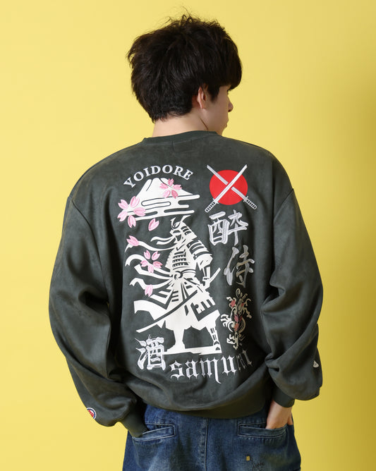 【YOIDORE】 酔い侍 スエードタッチ クルーネック (816605)