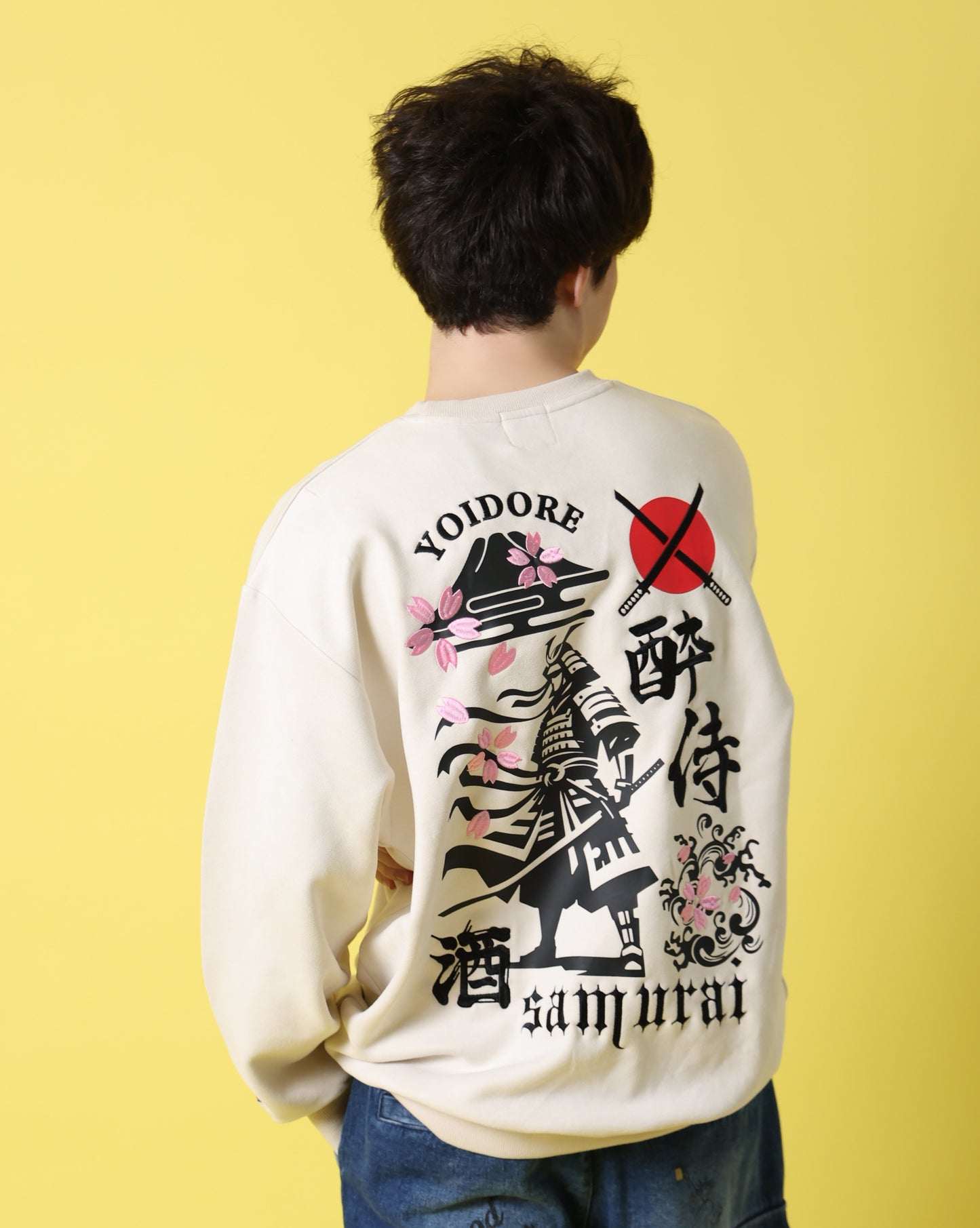 【YOIDORE】 酔い侍 スエードタッチ クルーネック (816605)