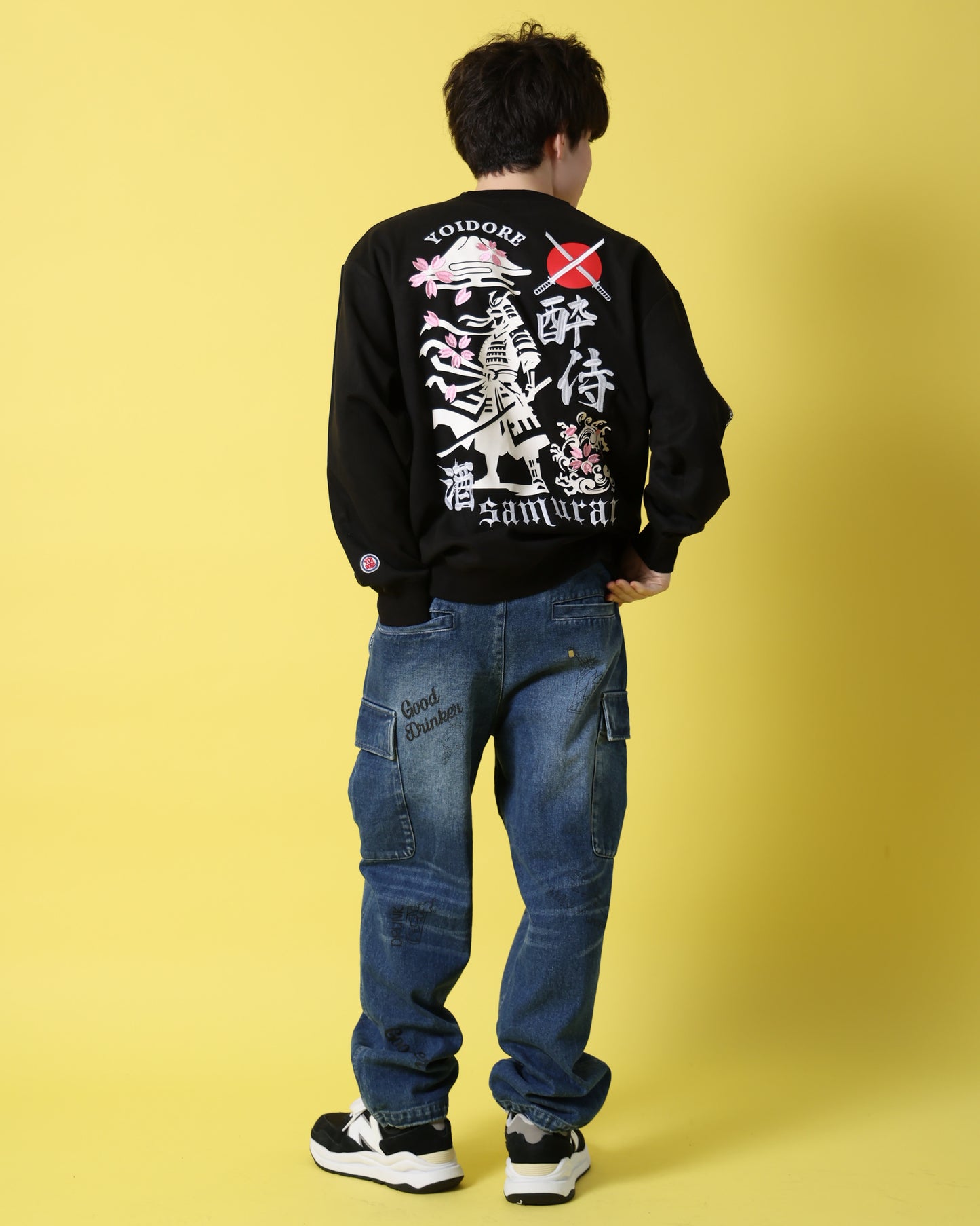 【YOIDORE】 酔い侍 スエードタッチ クルーネック (816605)