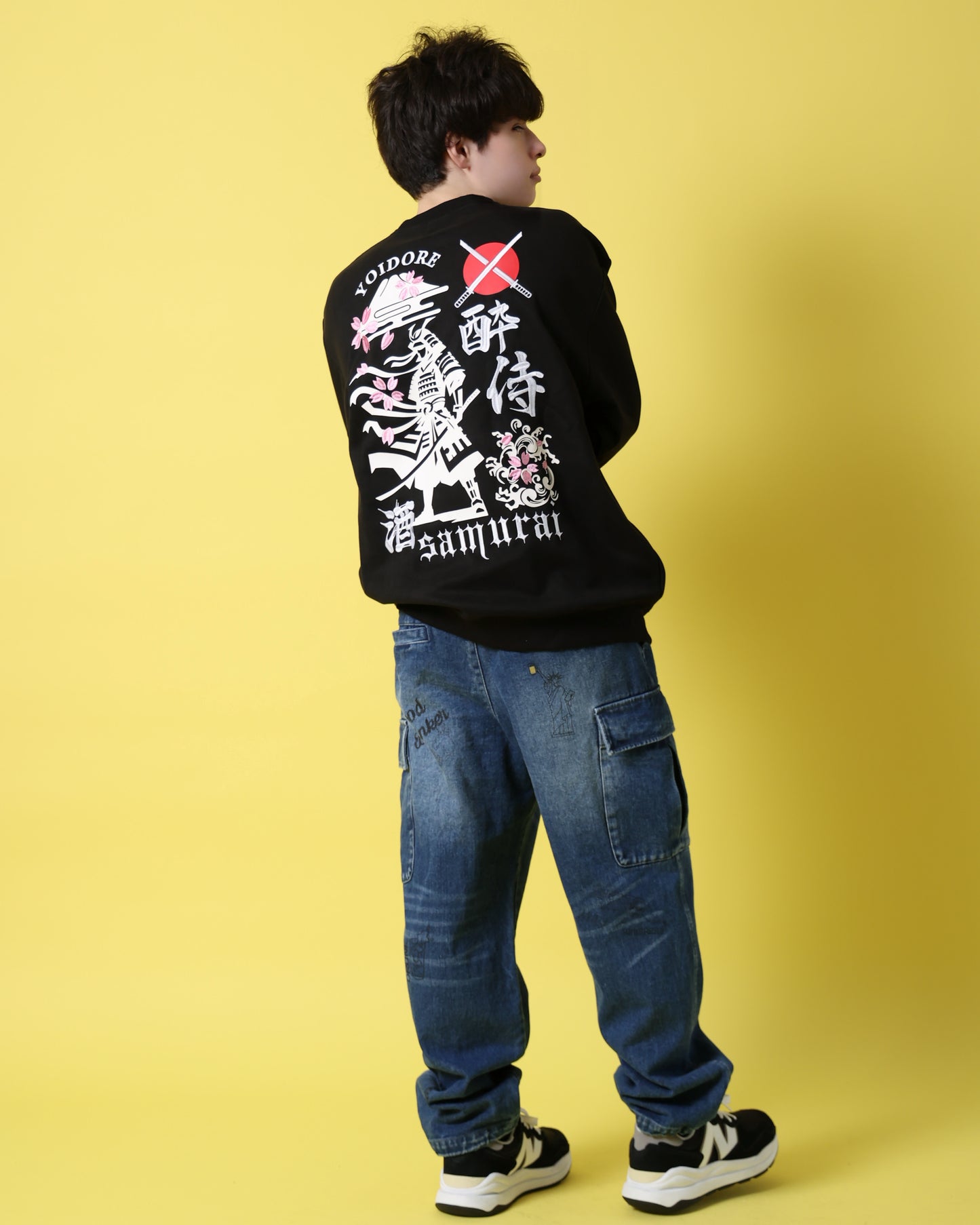 【YOIDORE】 酔い侍 スエードタッチ クルーネック (816605)