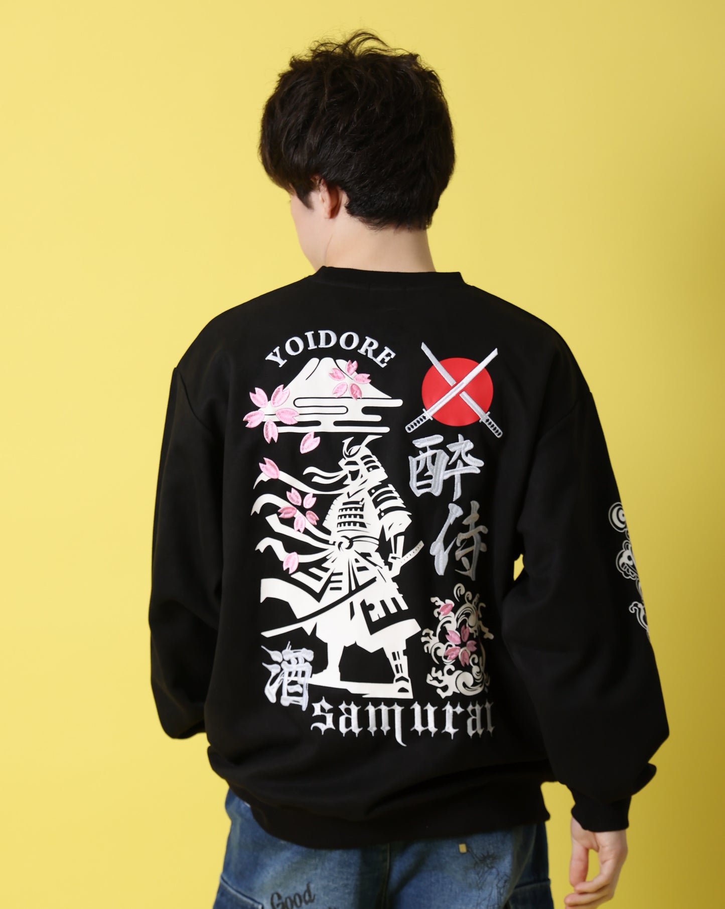 【YOIDORE】 酔い侍 スエードタッチ クルーネック (816605)