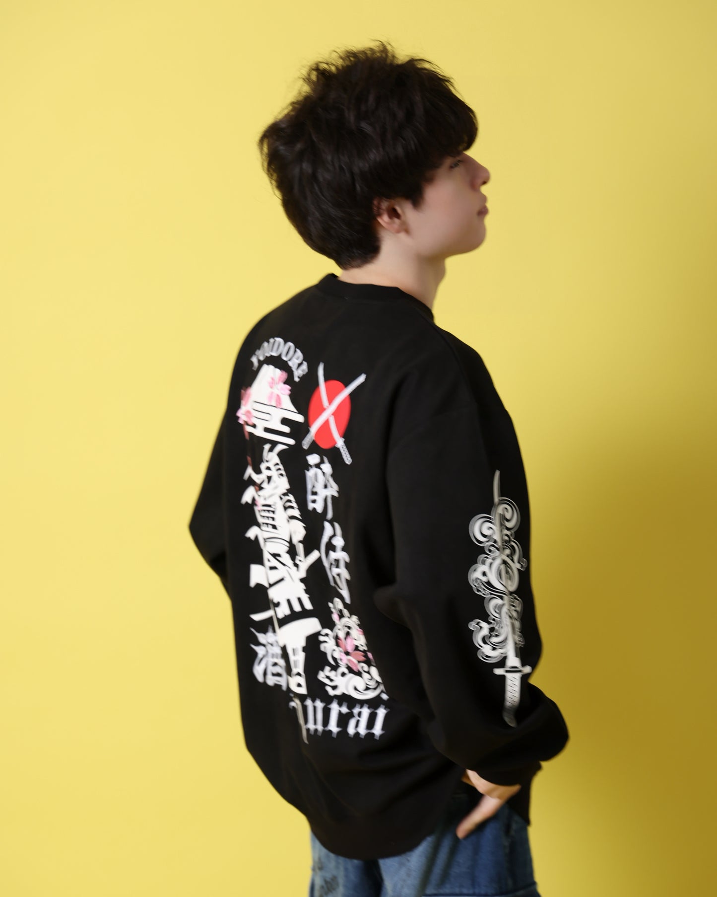 【YOIDORE】 酔い侍 スエードタッチ クルーネック (816605)