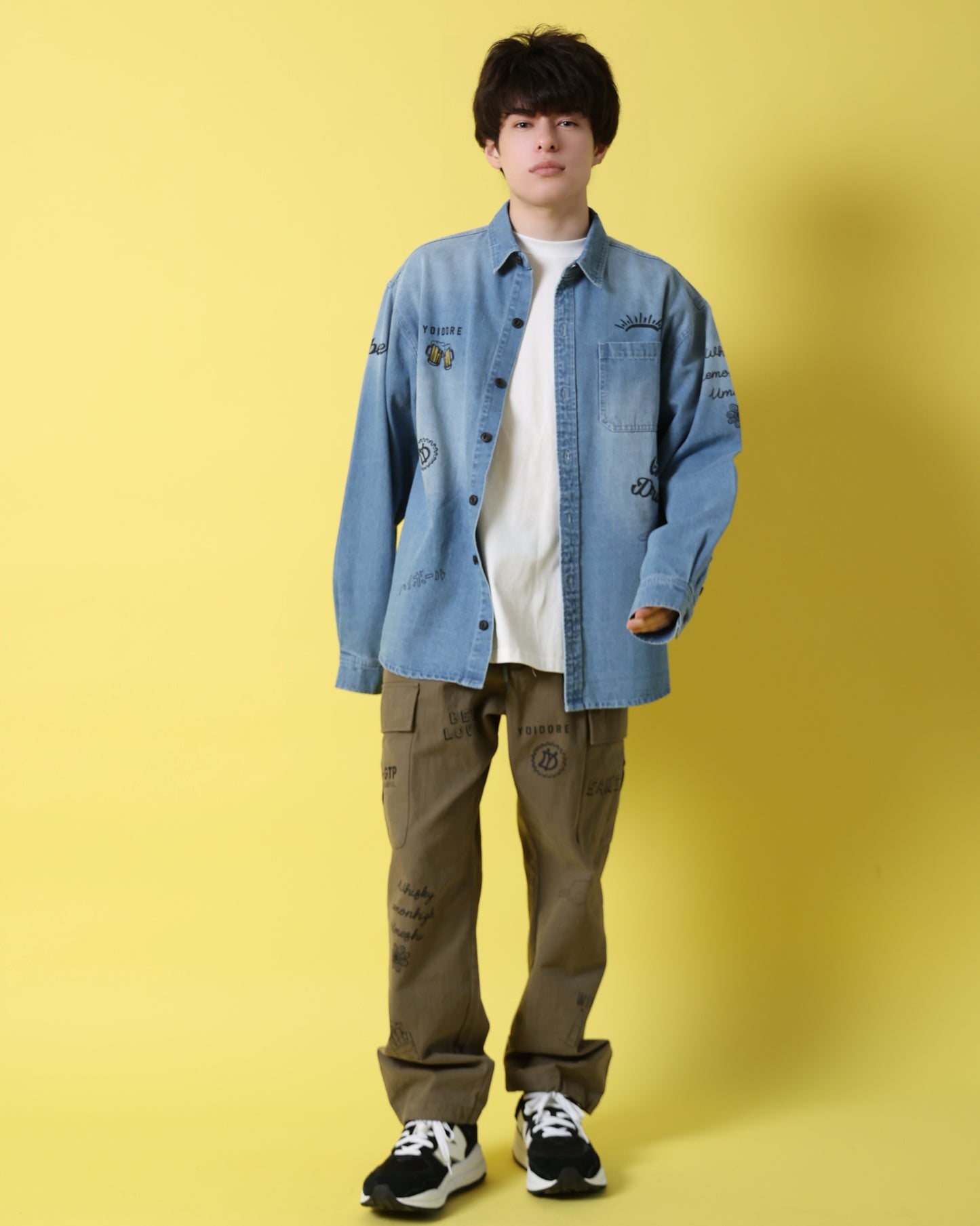 【YOIDORE】 ヴィンテージ栓抜き らくがきシャツ (816001)