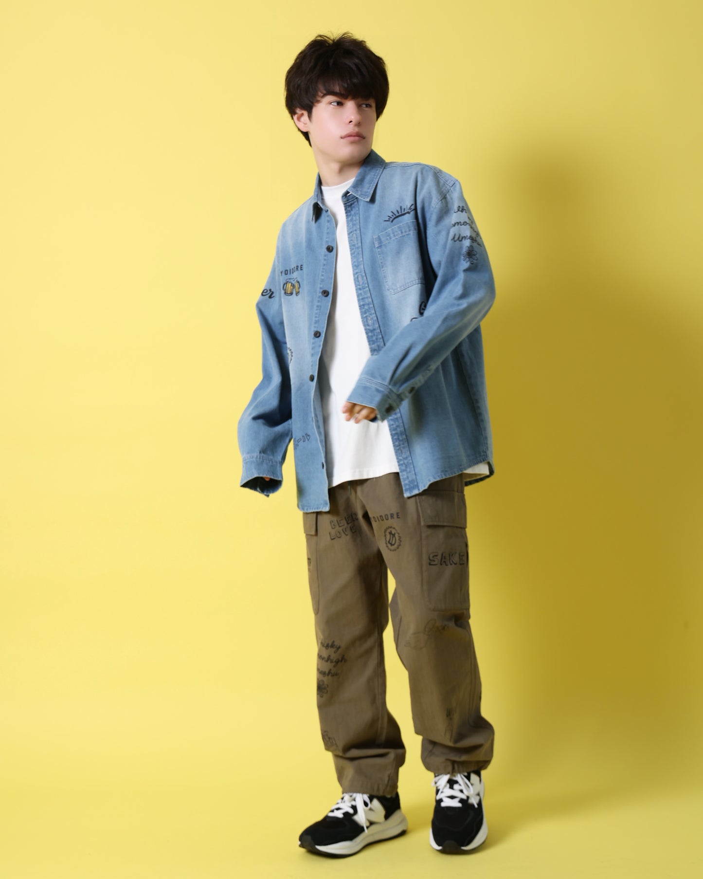 【YOIDORE】 ヴィンテージ栓抜き らくがきシャツ (816001)