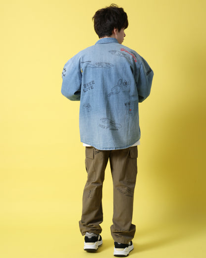 【YOIDORE】 ヴィンテージ栓抜き らくがきシャツ (816001)