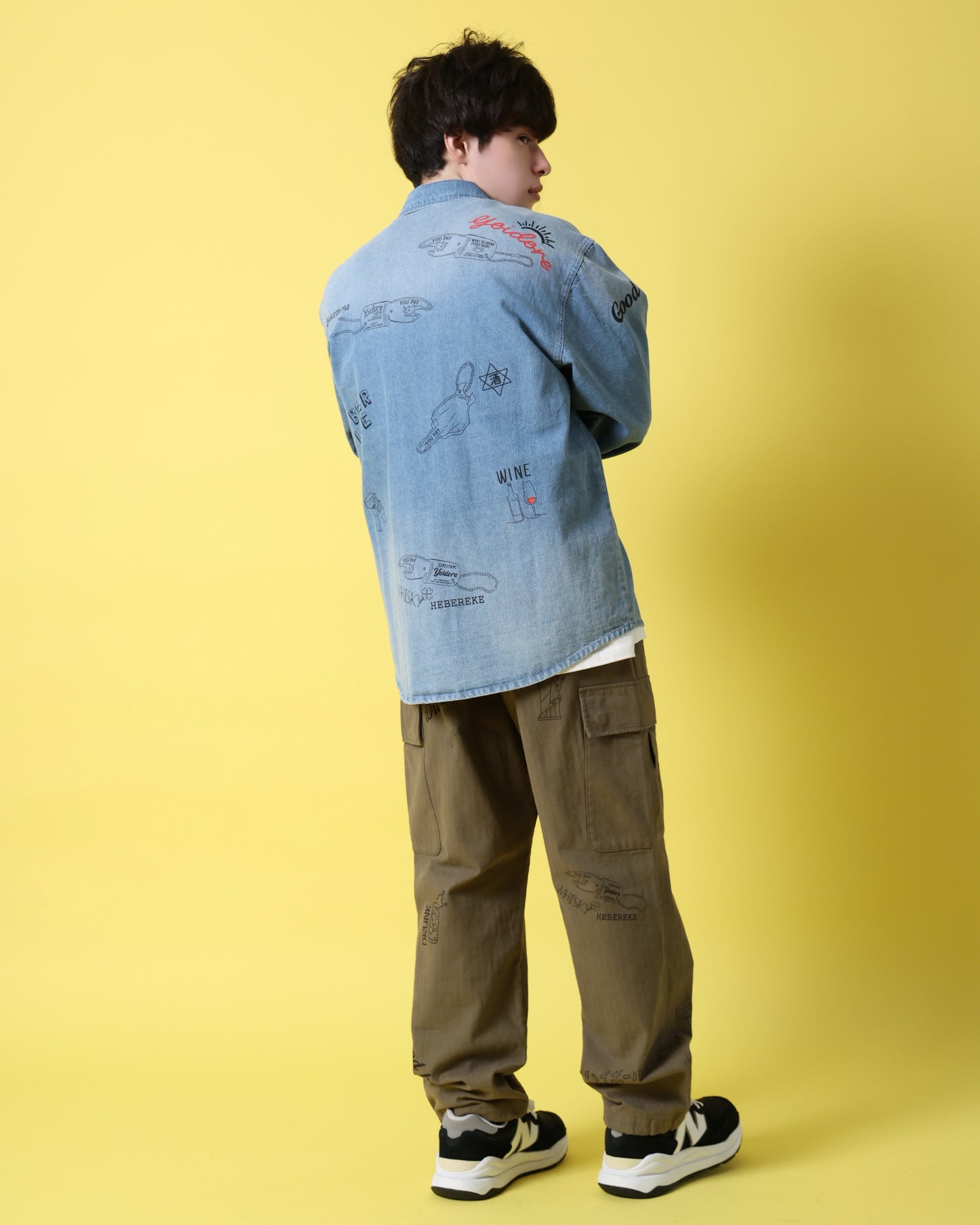 【YOIDORE】 ヴィンテージ栓抜き らくがきシャツ (816001)