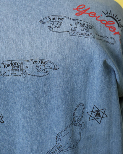 【YOIDORE】 ヴィンテージ栓抜き らくがきシャツ (816001)