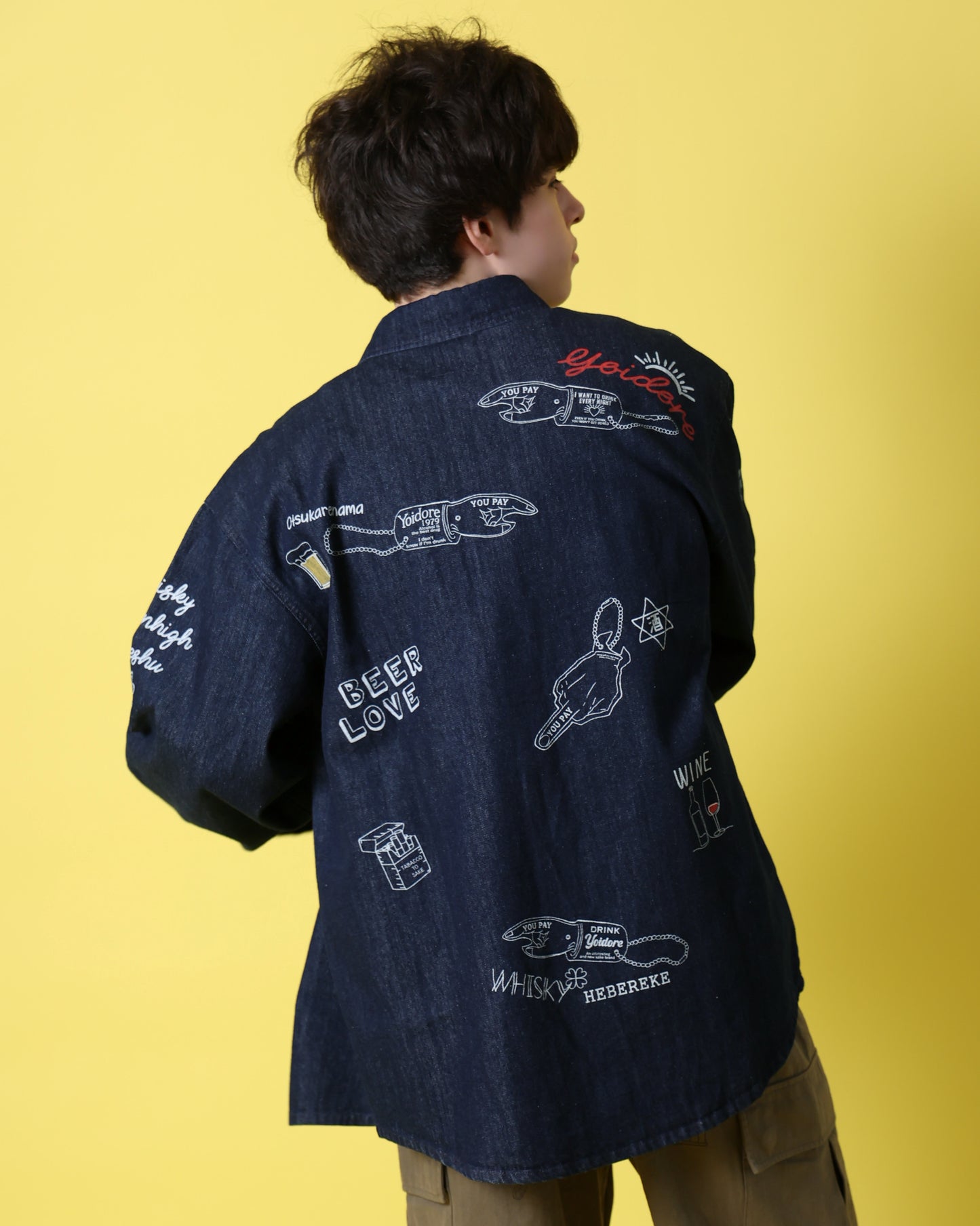 【YOIDORE】 ヴィンテージ栓抜き らくがきシャツ (816001)