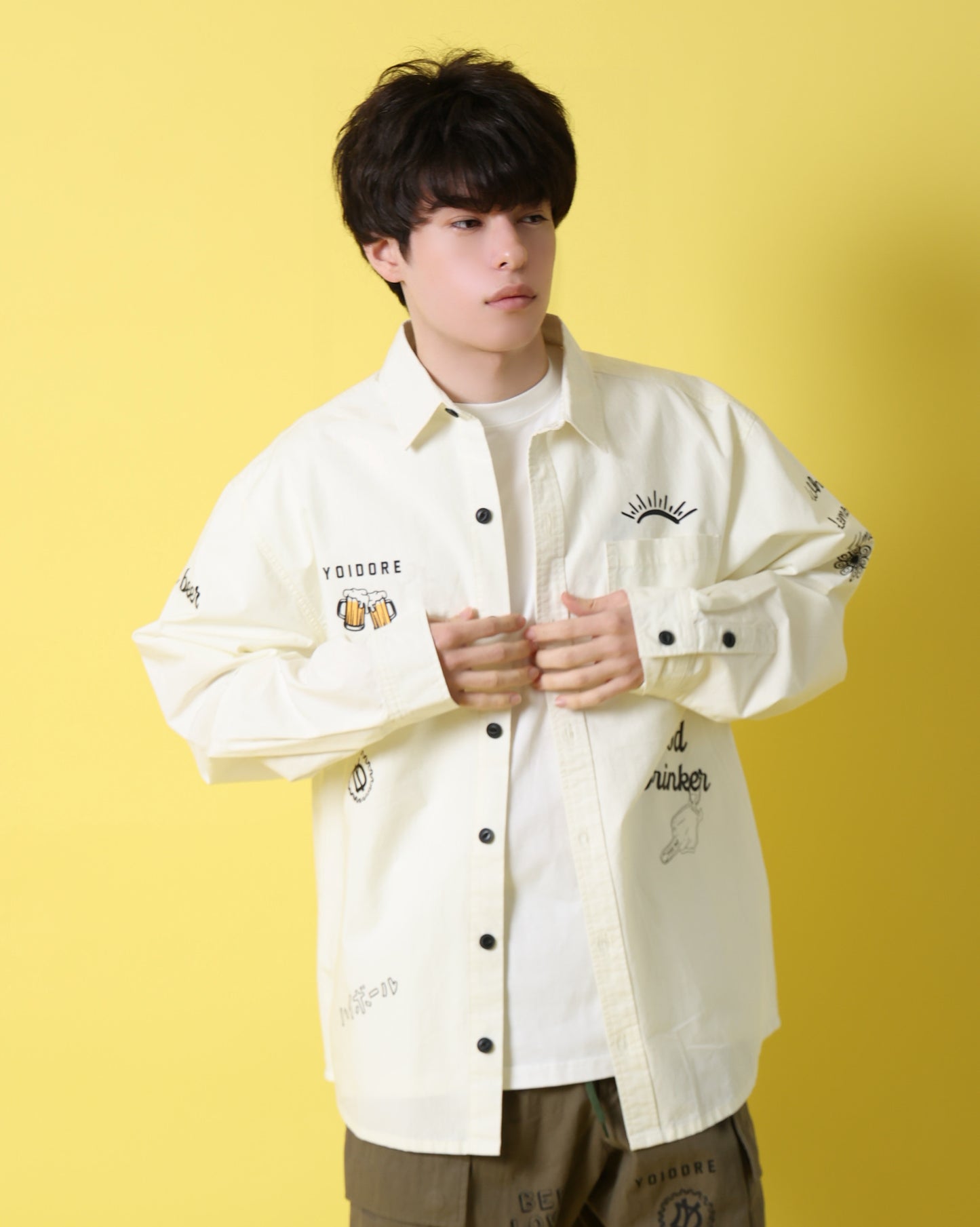 【YOIDORE】 ヴィンテージ栓抜き らくがきシャツ (816001)