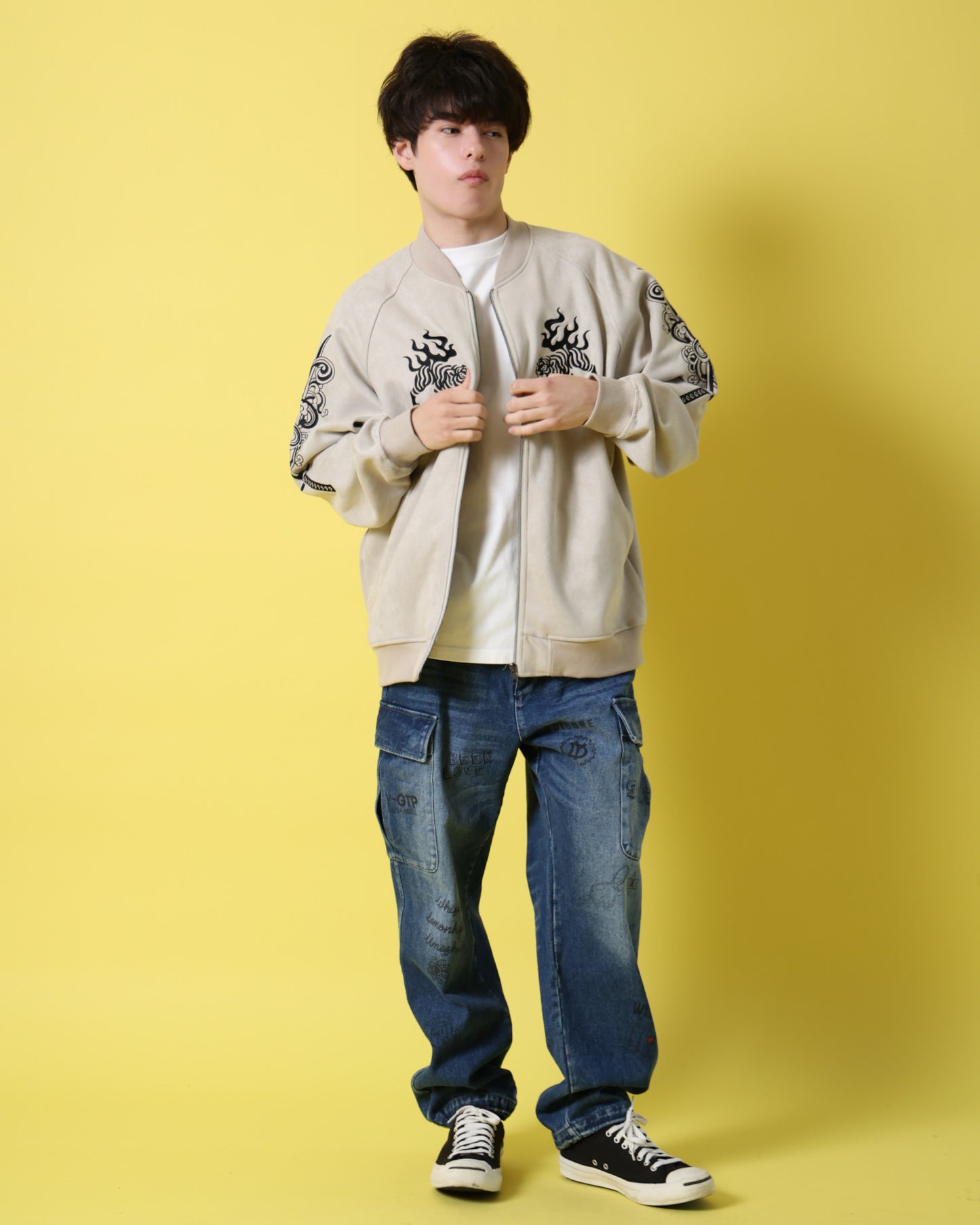 【YOIDORE】酔侍 スエードタッチ ブルゾン (816202)