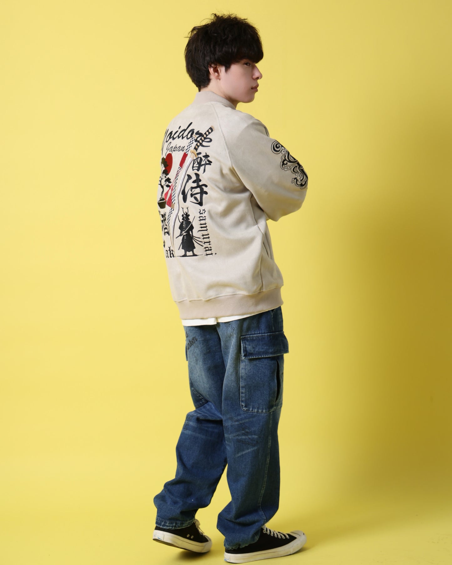 【YOIDORE】酔侍 スエードタッチ ブルゾン (816202)