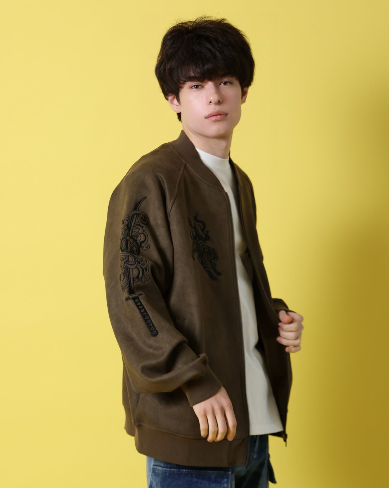 【YOIDORE】酔侍 スエードタッチ ブルゾン (816202)