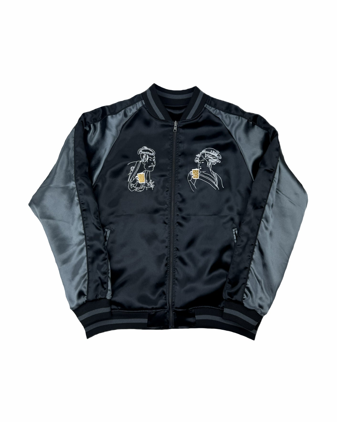 2021年モデル　EL DESPERADO リバーシブル スカジャン 黒銀刺繍 2021年モデル EL DESPERADO リバーシブル スカジャン 黒銀刺繍 Amazon