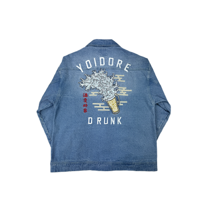 【YOIDORE】浮世絵ビール刺繍 デニムジャケット (815700)
