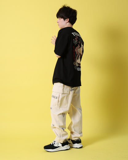 【YOIDORE】 ヴィンテージ栓抜き らくがき カーゴパンツ (816003)