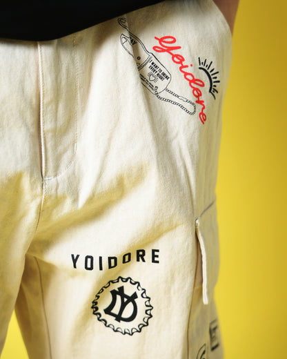 【YOIDORE】 ヴィンテージ栓抜き らくがき カーゴパンツ (816003)