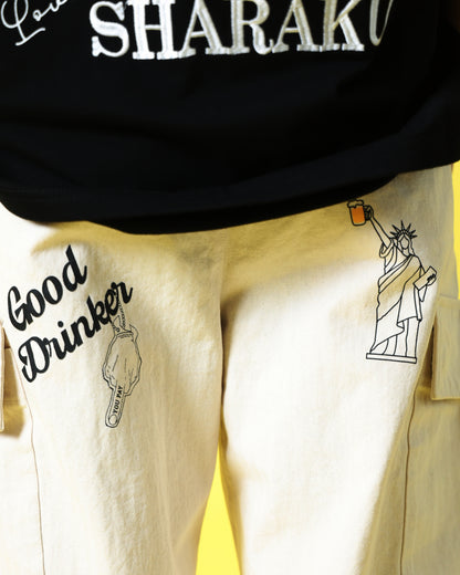 【YOIDORE】 ヴィンテージ栓抜き らくがき カーゴパンツ (816003)