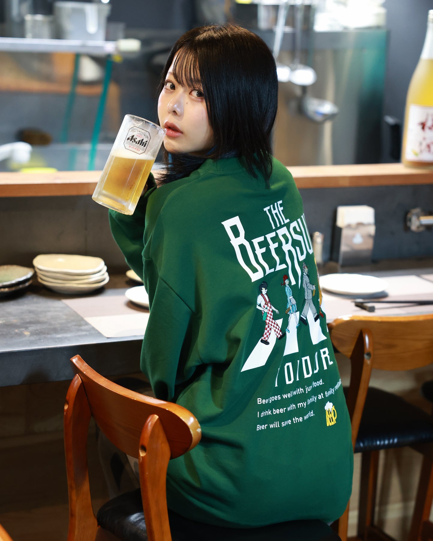 【YOIDORE】 BEER SUKI クルーネックスウェット (835208)